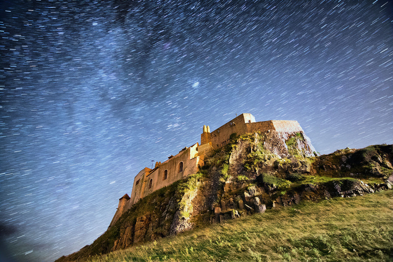 Lindisfarne Castle Star Trails Lindisfarne Castle Star Trails